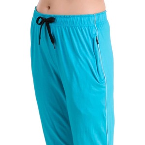 กางเกงวิ่งผู้หญิงทรงสลิมฟิตไซส์ XL ผ้าฝ้ายระบายอากาศได้มีกระเป๋าผ้าปะด้านหน้าแบนขนาดใหญ่ตกแต่งแบบใหม่ฤดูร้อน - Product Image 4