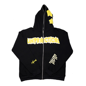 Sudaderas con capucha personalizadas con cremallera completa para hombre, color sólido, estampado personalizado de soplo, forro polar de algodón OEM, sudaderas con cremallera Unisex, estilo callejero - Product Image 6