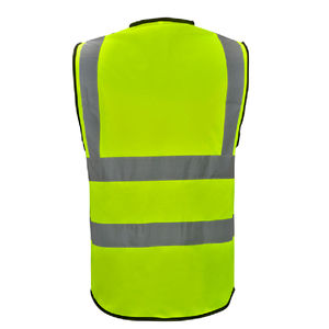 Gilet de sécurité haute visibilité en polyester imperméable, classe 1 ANSI, réfléchissant, couleur et logo personnalisés, haute qualité, léger - Product Image 2