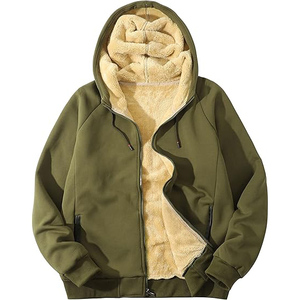 Sudadera con Capucha de Forro Polar Personalizada Más Vendida, Precios Más Bajos, Gimnasio, Fitness, Cierre Completo, Tela Suave, Sudaderas para Hombre - Product Image 1