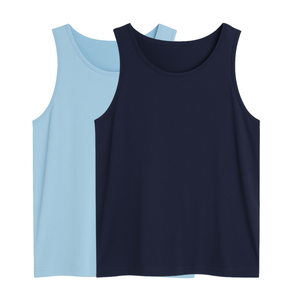 เสื้อกล้ามคุณภาพสูงสำหรับผู้ชายเสื้อแขนกุดตัดตรงขอบเสื้อกีฬาผู้ชายยืดปานกลางเสื้อผ้าผู้ชายจากเวียดนาม - Product Image 1