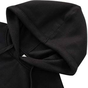 Wholesale <b>Women</b> Cropped Hoodie For Casual Wear Solid <b>Black</b> Color loose Fit Long Sleeve Ribbed Cuff <b>Women</b> Cropped Hoodie - Product Image 4