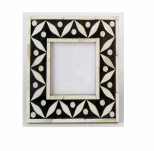 Cadre photo moderne en bois écologique, taille personnalisée, avec incrustation de nacre, design haut de gamme, décoration murale - Product Image 4