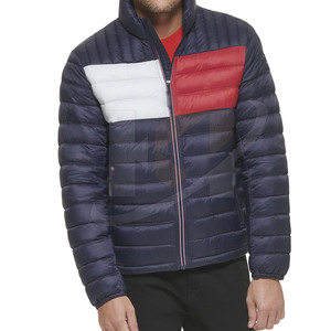 Chaquetas acolchadas de lana y poliéster de estilo personalizado, chaquetas acolchadas de manga larga para hombre, precio al por mayor - Product Image 5