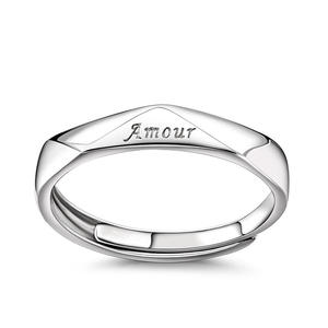 Bague pour homme en argent sterling plaqué or rose avec incrustation de chiffres - Product Image 1