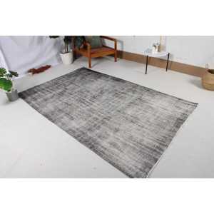 Tapis turc 4,9x7,6 pi (148x232 cm), tapis vintage gris à motifs floraux - Product Image 2