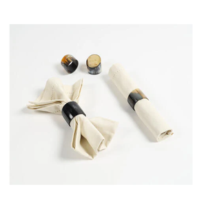 Anneau de serviette en corne de buffle de designer antique en forme de carré Article de décoration de table de bonne qualité Anneau de serviette en corne - Product Image 6