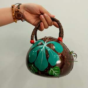 Bolso hecho a mano de cáscara de coco, bolso NATURAL, bolsa de cáscara de coco, ecológico, para mujeres - Product Image 2