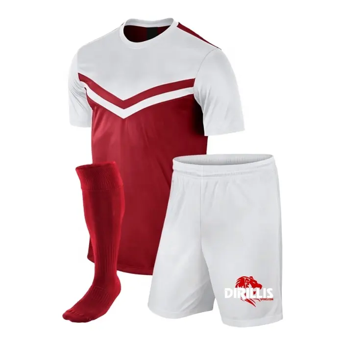 Goedkope Voetbal Jersey Design Zwart Oranje Voetbal Truien Set Custom Jeugd Sportvoetbal Kleding Uniformen Tenue