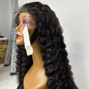 Cheveux humains brésiliens naturels bouclés Hd Lace Frontal perruque pas cher perruques pour les femmes noires vendeurs de perruques Lace Frontal - Product Image 4