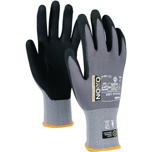 OX-ON 1900 Advanced Flexible Garden Gloves Size 9 Black/<b>Light</b> Grey EN388 EN420+A1 EN407 PPE Category II Pack of 12 - Product Image 1
