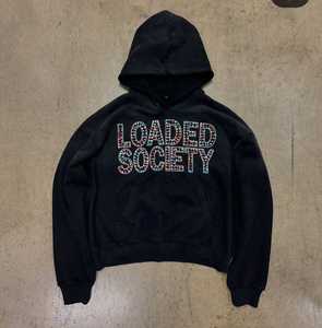 เสื้อมีฮู้ดและกางเกงวอร์มแนววินเทจสำหรับผู้ชายชุดวอร์มสองชิ้นพิมพ์ลายหน้าจอ - Product Image 6