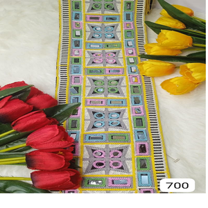 งานปักเลื่อมแบบออกแบบได้ตามที่ต้องการในงานปักลวดลายด้วยสี่สีสำหรับเสื้อผ้าและชุดเดรสและเพื่อการขายต่อ - Product Image 6