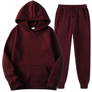 ชุดกีฬาระบายได้ดีสำหรับผู้ชายชุดวิ่งแบบเรียบผ้าฝ้ายขนแกะ100% สำหรับฤดูหนาว - Product Image 2