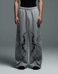 Trouser Manufacturer OEM High Quality Flap Multi-Pocket Baggy Trousers Washed Style Baggy Pants Wide Leg Unisex Joggers - Product Image 4