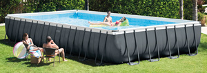 Piscine Rectangulaire Ultra Xtr Frame avec Pompe à Sable Cm. 975x488x132 H - Product Image 1