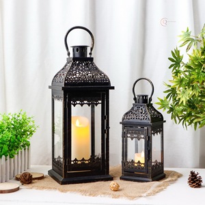 Elegant Decorative Metal Lantern Candle Holder for Living Room | Stylish Ramadan Use Waterproof Durable <b>Lighting</b> <b>Accessory</b> - Product Image 3