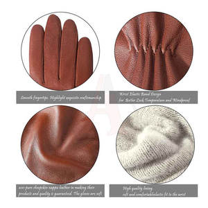 Guantes Casuales de Cuero de Estilo Sencillo Personalizados de Moda 2024, Transpirables y Cómodos para Uso Diario, Fiestas, Viajes y Deportes - Product Image 2