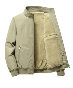 Manteaux d'affaires décontractés Slim Fit de printemps pour hommes, vestes chaudes en duvet avec col montant, Parkas en toile épaisse avec impression bouffante - Product Image 2