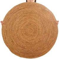 Tapis de sol modernes en jonc de mer tressé naturel, tapis d'appoint tissés antidérapants, adaptés aux animaux domestiques, décoration intérieure, paillasson, le plus vendu, Vietnam
