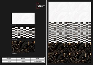 Meilleure qualité 3D Digital 300x600 Carreaux muraux extérieurs en porcelaine Finition mate pour intérieur pour revêtement mural extérieur et décoration de chambre - Product Image 6