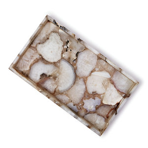 Plato para servir de ágata, bandeja de piedra de amatista tallada con estilo para cenas de lujo, ocasiones especiales, decoración del hogar - Product Image 2