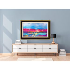 Gold and <b>Black</b> 55in LCD Television Frame Accessories <b>Board</b> Product - Product Image 3