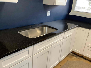 Pierre antidérapante de surface rugueuse de granit naturel de perle noire - Product Image 3