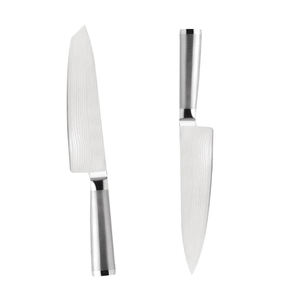 Couteau de chef de cuisine professionnel OEM personnalisé en gros manche en palissandre couteau de chef de cuisine en acier Damas avec étui en cuir - Product Image 3