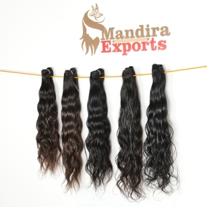 Venta al por mayor 100% natural trenzado rizado ondulado cutícula alineada templo indio virgen extensiones de cabello humano variedad de estilos de onda proveedor - Product Image 5