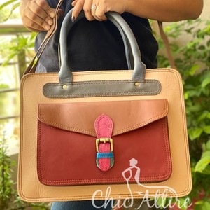 Bolsos de mano de cuero reciclado personalizados de alta calidad, bolso de diseñador de lujo y bolso de cuero colorido para mujer - Product Image 1