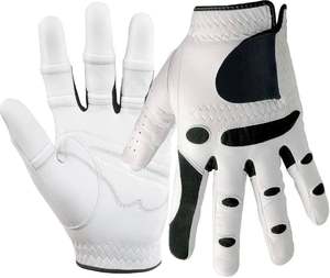 Gants de golf personnalisés de dernière conception de qualité supérieure Gants de golf en cuir Cabretta Gants de golf respirants antidérapants avec logo personnalisé - Product Image 3