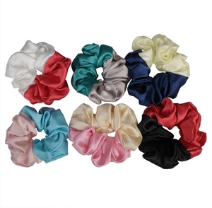 Factory Custom Design Logo Printed <strong>Scrunchies</strong> Silk Satin Elastic Hair Ties Multiple Colors <strong>Scrunchies</strong> - Product Image 3