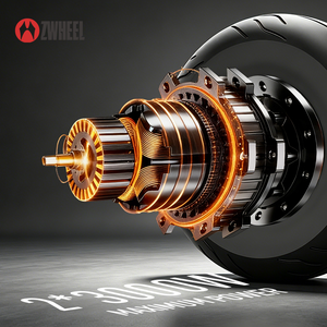 คลังสินค้าสหรัฐฯ -GT1 มอเตอร์คู่ 3000W ความเร็วสูงสุด 100 กม./ชม. ระยะทางวิ่ง 113 กม. รับน้ำหนักได้ 181 กก. ระบบกันสะเทือนเต็มรูปแบบ กันน้ำ - Product Image 5