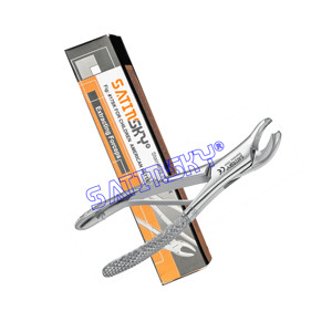 Pince d'extraction manuelle Fig 150S Cryer pour les dents des enfants Motif américain en acier inoxydable allemand de qualité chirurgicale - Product Image 3