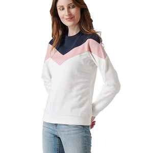 Sudadera lisa con cuello redondo de nuevo diseño, sudadera con logotipo personalizado para mujer, sudadera de gran tamaño de alta calidad para mujer - Product Image 2