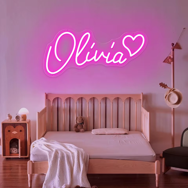 Custom Name Neon Sign LED Neon Light for Birthday Wedding Party Gift Kid Room Wall Decoration Personalized LED Neon Sign