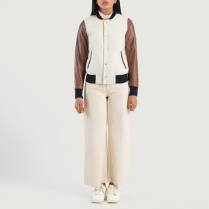 Veste universitaire unisexe de qualité supérieure, doublure matelassée chaude, résistante pour les conditions climatiques froides, utilisation en équipe, broderie personnalisée, équipe, école - Product Image 1