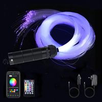 Projecteur LED pour voiture 16W 2025, lampe étoilée, 150 pièces, 0,8 mm, 6,5 pieds, kit de plafond étoilé, résistant à l'eau, télécommande, intensité réglable