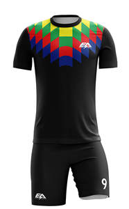 ชุดเสื้อฟุตบอลผ้าโพลีเอสเตอร์พิมพ์ลายโลโก้ได้ตามต้องการ - Product Image 2