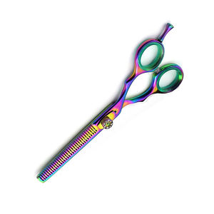 กรรไกรตัดผมแบบบางน้ำหนักเบามีสไตล์สีไทเทเนียม - Product Image 3