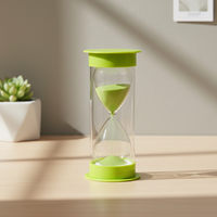 Hochwertiger Langlebiger Natürlicher Rustikaler Holz-Glas-Eieruhr 30 Sekunden 20ml Modernes Design Tragbar für Küchengebrauch