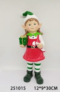 Individuelle Weihnachtsdekoration Niedliche Elfen-Figur mit Trommel Festtagsgeschenk für Kinder Heim-Desktop-Dekoration - Product Image 4