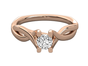 Anillo de Compromiso Clásico de Diamantes con Certificación IGI, Chapado en Oro de 14K sobre Plata de Ley 925, Color D, Claridad VVS1, Joyería de Moda - Product Image 6
