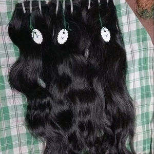 Authentic 100% Natural Indian Remy Human Hair Extensions Raw <b>Water</b> Wave with Original Color - Product Image 1
