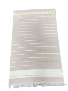 Fouta paréo 100% coton châle personnalisable motifs à rayures tissées verticales emballés en Inde Mumbai été écharpe traditionnelle - Product Image 4