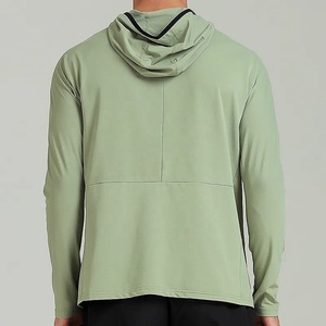 Hot Sale Fitness & Training Apparel Customized Plus Size Muscle Fit Quarter Zip Workout <b>Jackets</b> Nylon Terry Made <b>Running</b> <b>Jacket</b> - Product Image 6