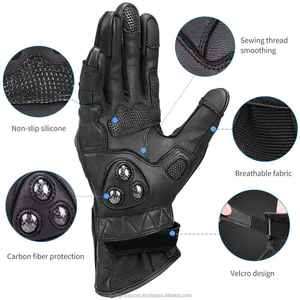 Customized Premium Quality Motorbike <b>Gloves</b> New Design Fashionable Durable Material Private Label for Sports - Product Image 4