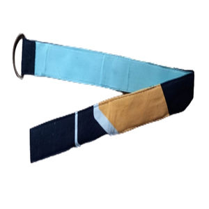 เข็มขัดผ้าคอตตินแบบยุทธวิธีของผู้ชายสำหรับกลางแจ้งเข็มขัดผ้าโพรเพอร์ MADRAS ปรับแต่งสไตล์ฟรีตัวอย่าง - Product Image 6