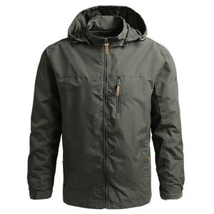 Chaqueta de lluvia para hombre de la mejor calidad estilo callejero lona impermeable nueva llegada al por mayor mejor vendedor precio barato - Product Image 1
